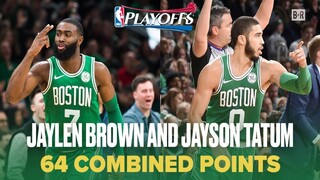 Tatum and Brown 64 Combined PTS Full Highlights vs Miami Heat Game2 of Eastern Finals I May 19, 2022