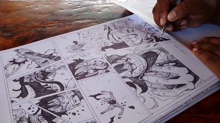 luffy vs kaido  my own manga version😅😅