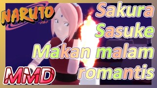 Sakura Sasuke Makan malam romantis MMD