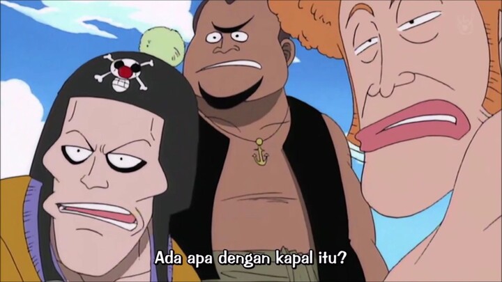 Sial anak buah buggy bertemu dengan nami dan zoro