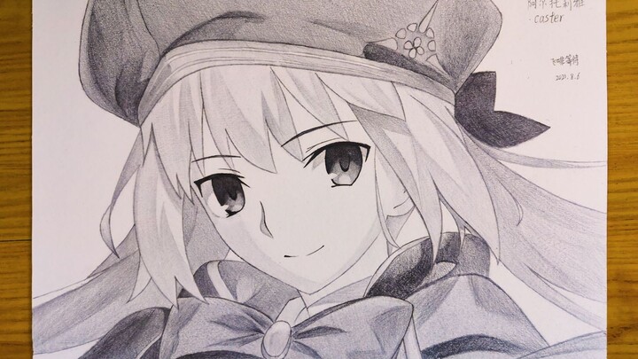【手绘】460分钟画出阿尔托莉雅caster  各位master抽到了吗？
