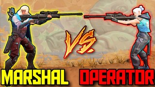 MARSHAL vs OPERATOR - Which Sniper Is The Best? | VALORANT Montage