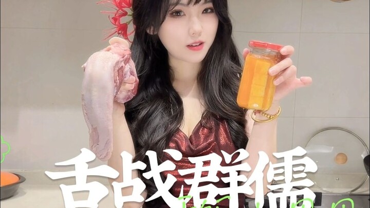 Sleepy Food Time: A Verbal Battle of Breasts