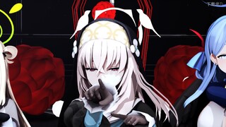 【蔚蓝档案MMD】各（大）学院的 聚 众 蹦 迪   樱子X野宫X亚子X莉音X莲见 -- Gentleman