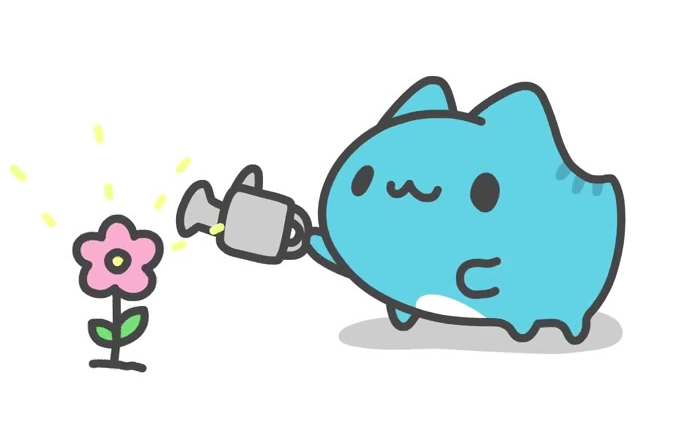 【แมวเหมียวช่องกะโปะ】รดน้ำดอกไม้!