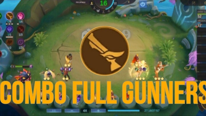 PENGAWALAN FULL GUNNER OLEH GUIN DAN MASHA π