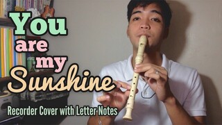 You Are My Sunshine by Moira Dela Torre - Recorder Cover with Letter Notes | Flute Easy Chords
