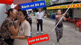 Cô Lệ Bánh mì Bê đê tấu hài cười bể bụng - Ẩm thực Cha Rồng vs Trí Bot