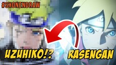 Nyawa Code di Titik Akhir Gegara RASENGAN INI?! [Speed Draw Boruto : Two Blue Vortex]