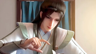 The delicate baby Shen Qingqiu was still dizzy with the sword.