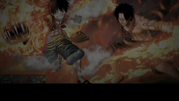 Luffy menolong ace