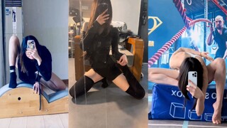 Why can this young lady do such a difficult move? It looks so painful!