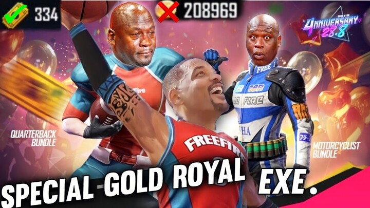 SPECIAL GOLD ROYAL EXE. 🤣|| RIP GOLD - Free Fire Funny Moments