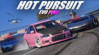 HOT PURSUIT EVO PINK ! BENSIN HABIS !! AKSI KEI GOCEK LAMBORGHINI KEPOLISIAN !! GTA V ROLEPLAY