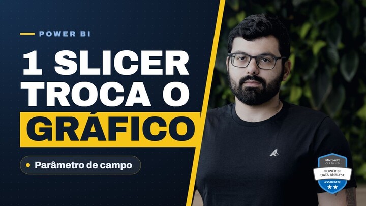 Parâmetros de Campo no Power BI: 2 Gráficos Viram 1