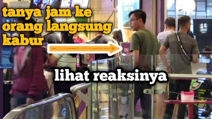 PRANK - NANYA JAM TERUS KABUR|| LIHAT REAKSINYA-prank indonesia