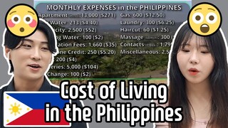 Korean React to Cost of Living in the Philippines | Koreans want to go to the Philippines 😳