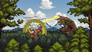 迪迦奥特曼战歌《苏醒的巨人》8bit版,像素小动画