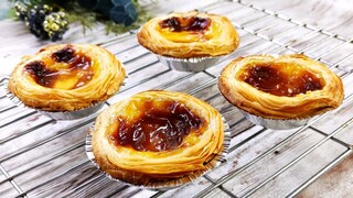 Perfect Egg Tart Homemade Recipe | ทาร์ตไข่ง่ายๆ อร่อยหอม มัน สูตรทำขาย | Easy Egg Tart