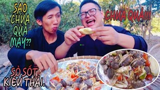 ĂN MỪNG BKT LÀM MÓN SÒ HUYẾT SỐT THÁI LAN CHUA CAY SIÊU NGON - HOW TO TAKE THIS FOOD OF THAILAND #1