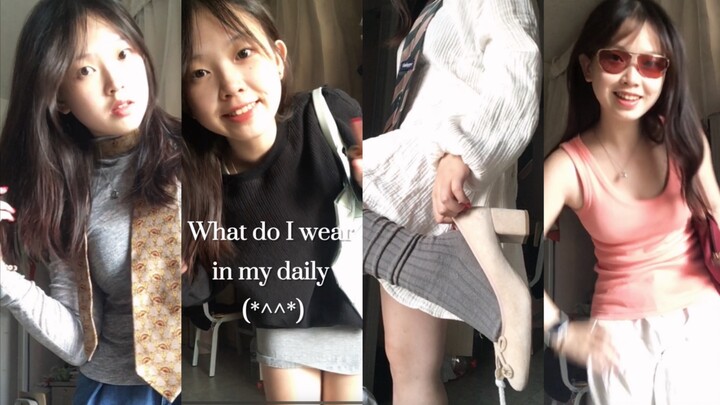 【11’s OOTD】159cm, 52kg｜Art student’s early autumn everyday outfit with a unique girly vibe～
