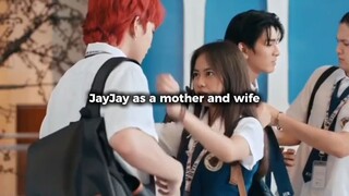 Jayjay inaayos ang polo at necktie ng kanyang mag ama!😊