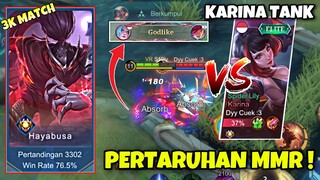 Tips lawan Karina Tank ! Epic Comeback ?!? Solo Rank Mempertaruhkan MMR Top Global Hayabusa !