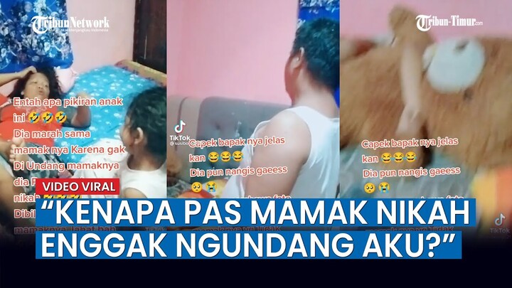 Viral Video Bocah Nangis Sebut Ibunya Jahat: Kenapa Pas Mamak Nikah Enggak Ngundang Aku?