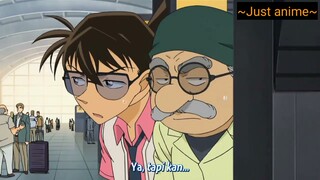 Detective Conan sub indo / Momen Yukiko diminta membawakan obat penawar oleh Haibara untuk Shinichi