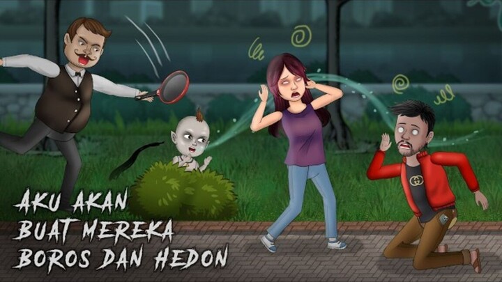 Hobby Rahasia Tuyul  Full movie #HORORKOMEDI  Kartun Lucu, Animasi Hantu