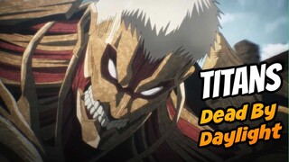 TITANS ARE HERE IN DEAD BY DAYLIGHT! | Attack on Titan Trailer reaction