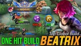 MANIAC Beatrix One Shot Build Top Global Gameplay Beatrix Best Build 2022 - MLBB