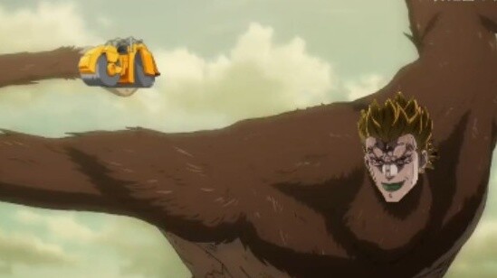 Think of Dio who has the power of a giant