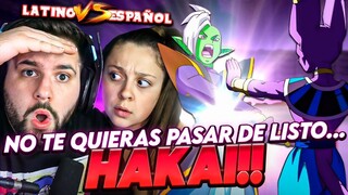 ESPAÑOLES REACCIONAN A DRAGON BALL SUPER LATINO VS ESPAÑOL!💥🔥BILLS USA EL HAKAI CON ZAMASU