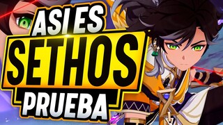 SETHOS ES UN PERSONAJAZO ⭐ PRIMERAS IMPRESIONES y POSIBLES BUILDS - Genshin Impact