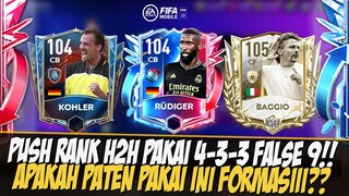 PATEN 4-3-3 FALSE 9??! PUSH RANK H2H SAMPE KALAH LAGI FIFA 2022 MOBILE | FIFA MOBILE 22 INDONESIA