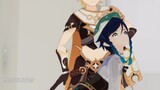 Venti is gay for Aether || Genshin Impact Animation MMD