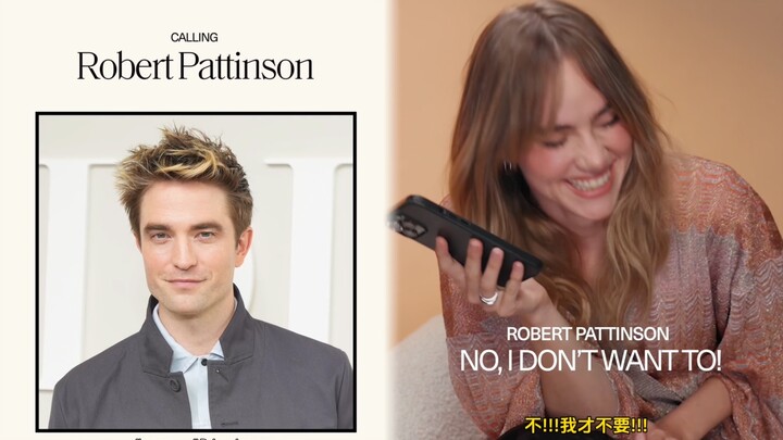 He’s so cute! Robert Pattinson, upon discovering he’d been pranked, turned to his girlfriend and act