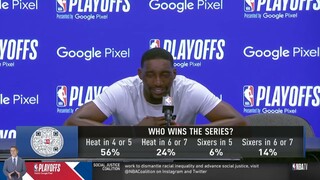 Bam Adebayo on NBA Playoffs: Miami Heat def. Philadelphia 76ers to take 1-0 Series lead East Semi