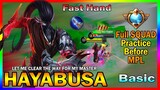 Hayabusa Aggressive Gameplay |Full Squad ULVL [ Top Global Hayabusa ] Basic -Mobile Legends