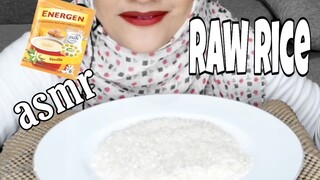 ASMR RAW RICE ||RAW RICE WITH ENERGEN || RAW RICE EATING || COLLAB TYA ASMR&ASMR NATASYA.