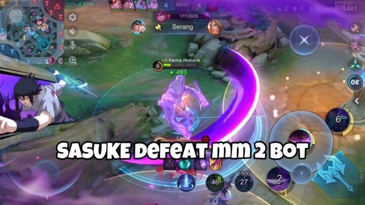 SASUKE defeat mm 2 bot