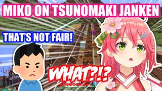 Miko Plays Tsunomaki Janken But Viewers Are not Satisfied! 【Hololive English Sub】