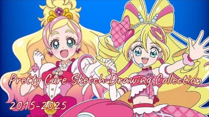 Pretty Cure Sketch Drawing Collection Part 2