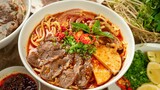 Cách nấu BÚN BÒ HUẾ ngon tuyệt đỉnh chuẩn vị Huế nhìn thôi đã thèm | Perfect VN Spicy Beef Noodle