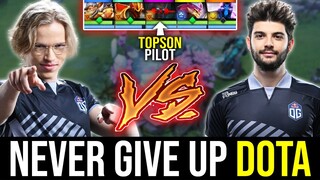 TOPSON 2 Heroes in 1 Game vs. CEB - Never Give Up DOTA!