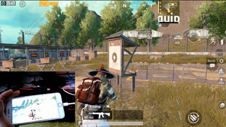 PUBG Mobile _ Show thao tác tay 5 ngón + Gyroscope _ Dùng miệng cắn camera nên sấy sẽ ko chính xác