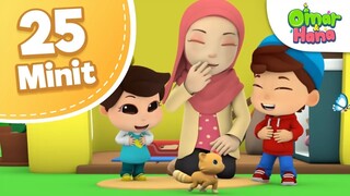 Omar & Hana | Semua Tentang Mimi 🐱  | 25 Minit Kompilasi Lagu & Kisah