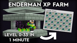 Minecraft Enderman 1 Hit Farm - Super Fast XP