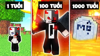 Nếu ÁC QUỶ Siro có cuộc sống TỪ LÚC 1 TUỔI ĐẾN LÚC 1000 TUỔI trong MINECRAFT